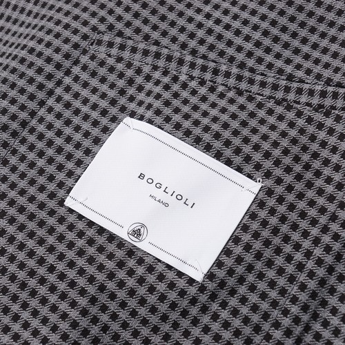 NWT $1845 BOGLIOLI Gray-Black Check Wool 'K Jacket' Suit 38 R (Eu 48) - Picture 8 of 11