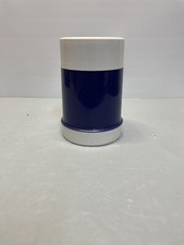 Vintage Thermos 10 OZ Food Jar Filler-70F Blue and White Made in Canada