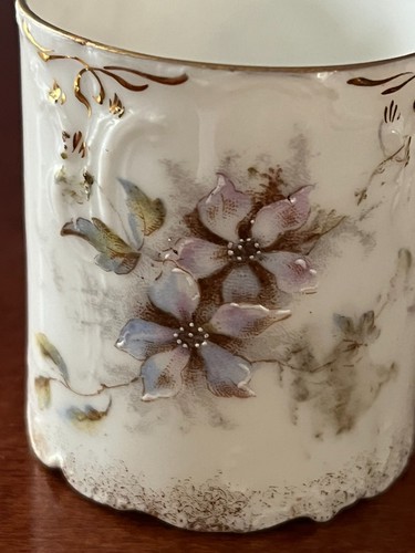 ANTIQUE ROSENTHAL RC GERMANY SANSSOUCI MONBIJOU DEMITASSE FLORAL CUP SAUCER SET - Picture 3 of 15