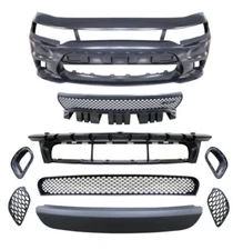 Fits 15-23 Dodge Charger SRT Hellcat Front Bumper Cover and Grilles