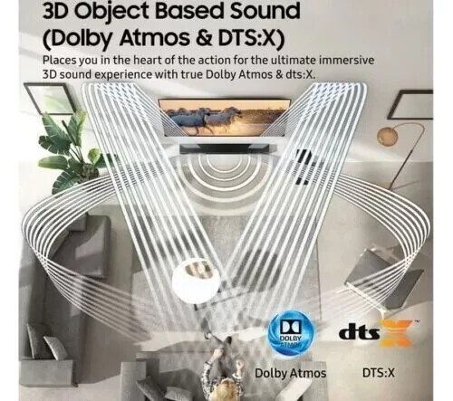 Samsung Q70T 3.1.2ch Cinematic Soundbar with Dolby Atmos and DTS:X Q-Symphony - Picture 3 of 7