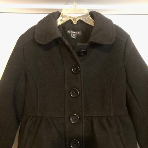 Darling black dress coat, George, size 6/6X - Picture 4 of 7