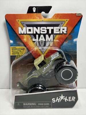 Monster Jam 2021 1:64  SHAKER  Wheelie Bar! Series 16, NEW MUST SEE!