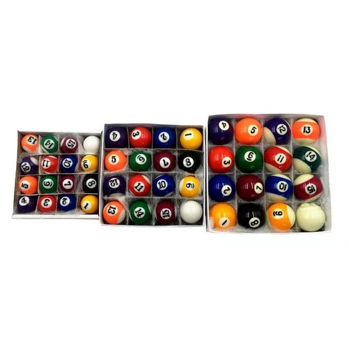Billard Pool Mini Bälle 16-teilig 25 mm 32 mm 38 mm Set Freizeit Sport Stil - Bild 2 von 12