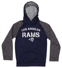 Outerstuff NFL Youth Boys (4-18) Los Angeles Rams Fleece Mesh Light Hoodie, Navy