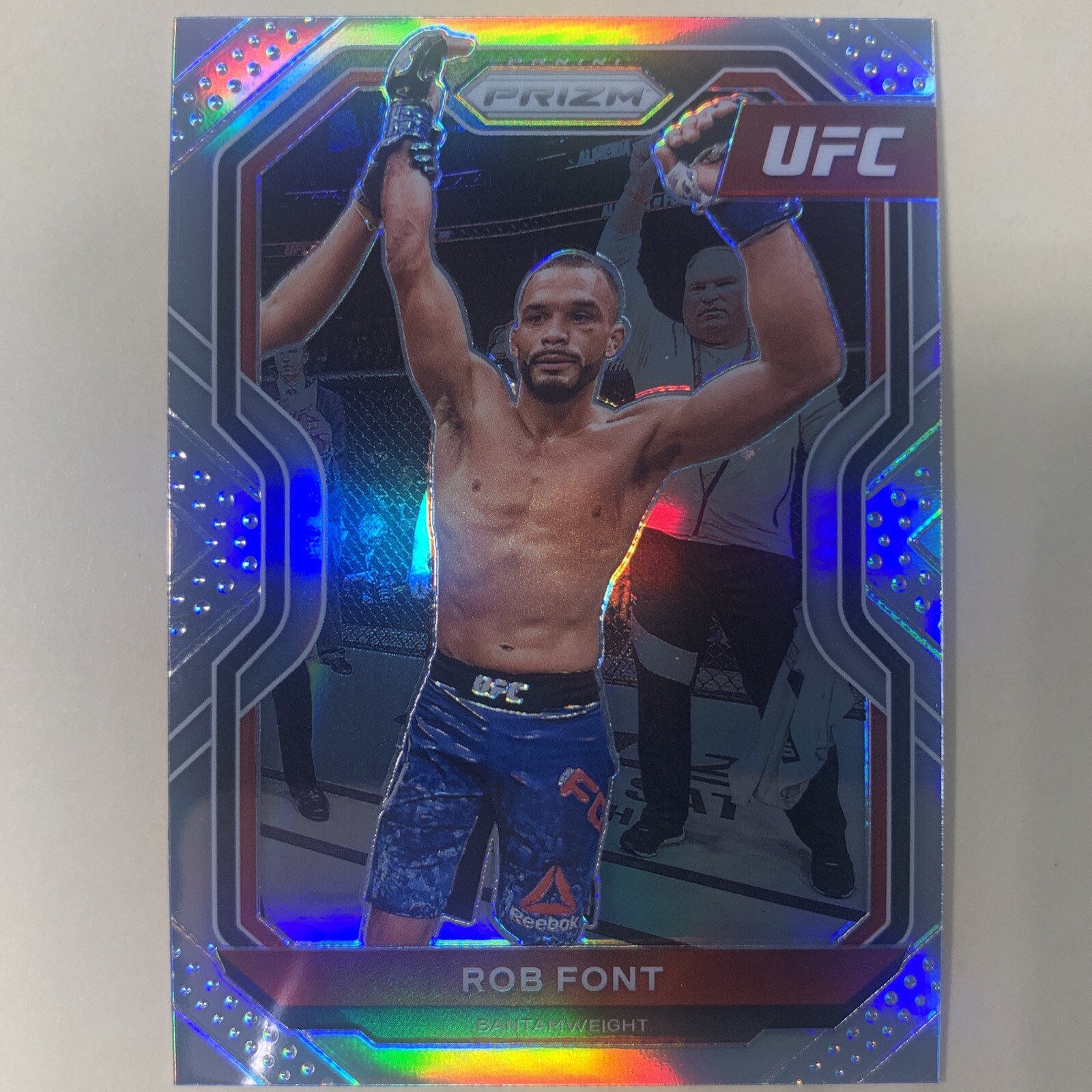 2021 Panini Prizm UFC Rob Font Silver Prizm #13 Bantamweight