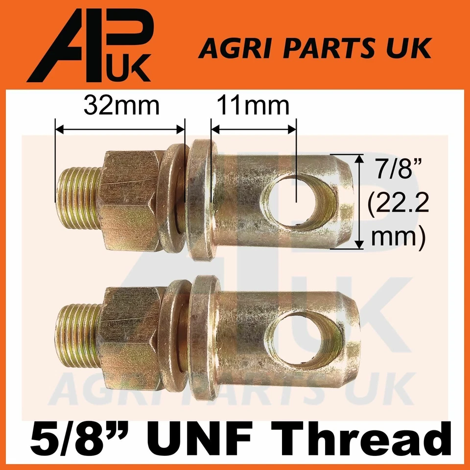 APUK 2x Stabiliser Pins Studs for Massey Ferguson TE20 TEA20 TED20 FE35 135 Tractor