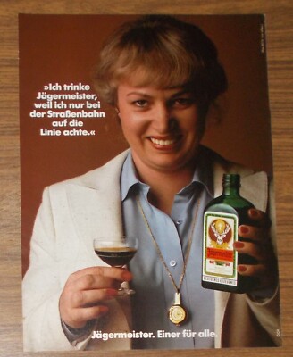 Seltene Werbung JÄGERMEISTER - Einer für alle #2010 Straßenbahn 1981