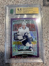 2019-20 O-Pee-Chee Platinum Violet Pixels /399 Carter Verhaeghe Rookie MNT 9.5