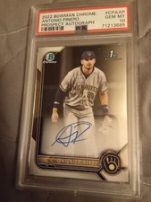 2022 Bowman Chrome Prospects Antonio Pinero AUTOGRAPH #CPAAP Graded PSA 10 GEM