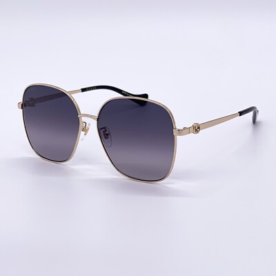 NEW GUCCI GOLD FRAME WOMEN SUNGLASSES GG1089SA 001 + GOLD CHAIN GUCCI EYEWEAR NEW GUCCI GG1089SA - 001 CHAIN SUNGLASSES main image 4