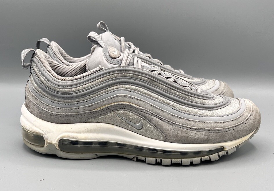 Nike Air Max 97 Women's Sneakers Wolf Grey Silver Glitter Shoe