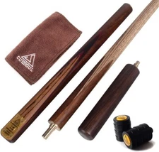 CUESOUL 57" Handcraft 3/4 Jointed Snooker Cue with Mini Butt End E207 