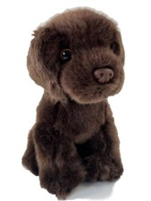 Miyoni By Aurora Realistic Stuffed Animal Plush Chocolate Labrador Puppy Dog Toy