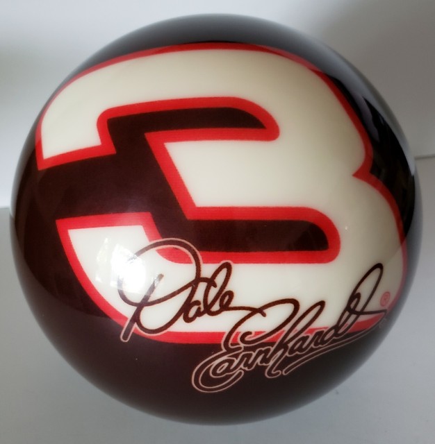 Dale Earnhardt Autographed Nascar Bowling Ball 3 10 lbs UNDRILLED