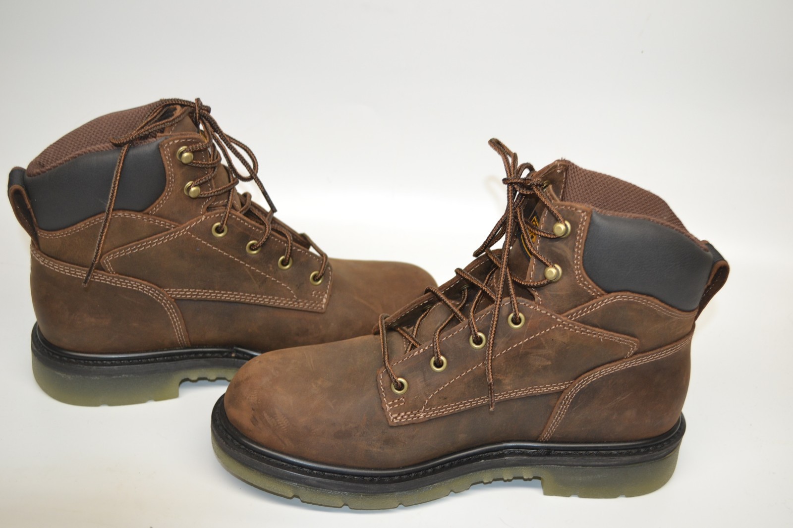 Carolina CA7120 Brown Leather Waterproof 6 " SOFT Toe Work Boot 9 D MEMORY FOAM image 9