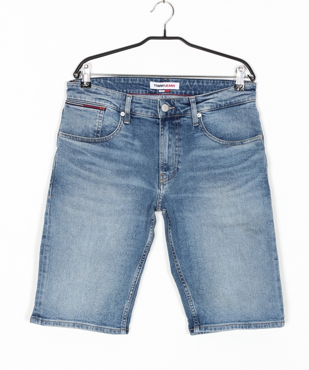 TOMMY HILFIGER JEANS RONNIE Stretch Tapered Denim Shorts Men Size