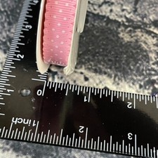 Stampin' Up PRETTY IN PINK 124141 Scalloped Dots Ribbon 1/2" 10 Yards