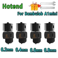 Hotend for Bambu Lab A1 Assembly Hotend Kit 0.2 0.4 0.6 0.8MM Replaceable Nozzle