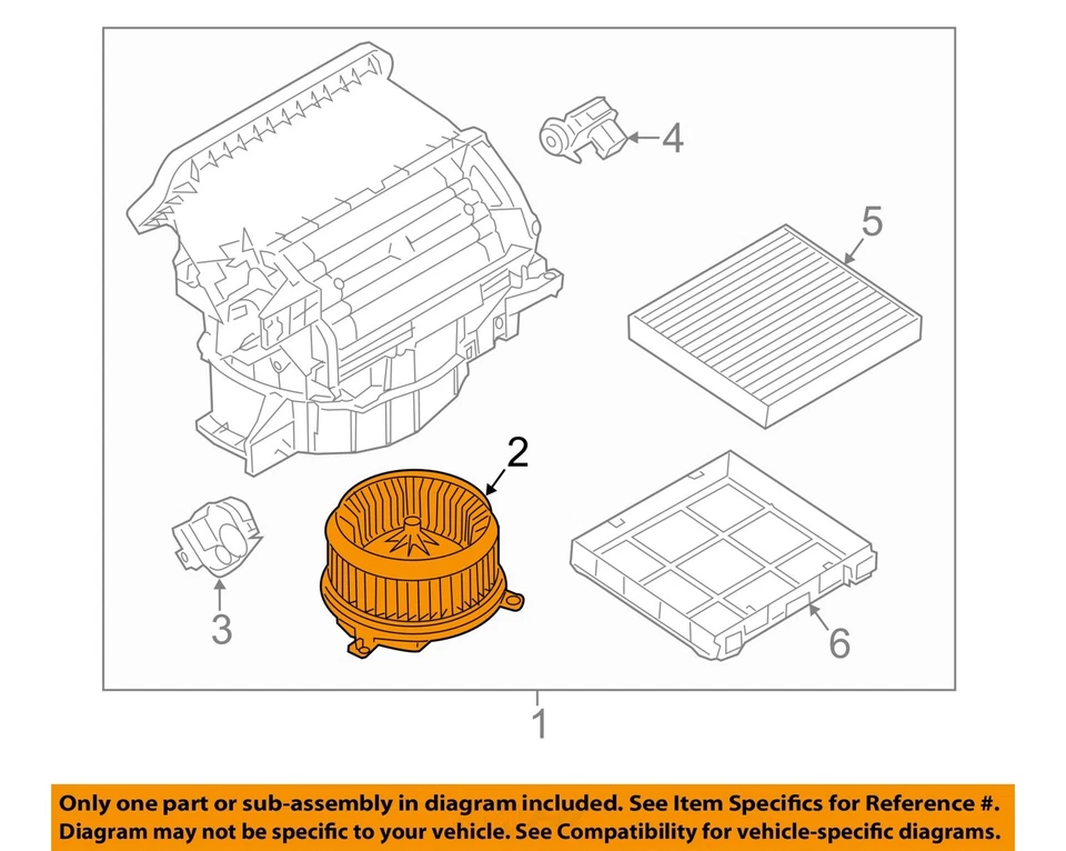 Motor soplador de climatización delantero usado se adapta a: Land Rover Range Rover 2016 delantero deportivo Foto 3 de 4