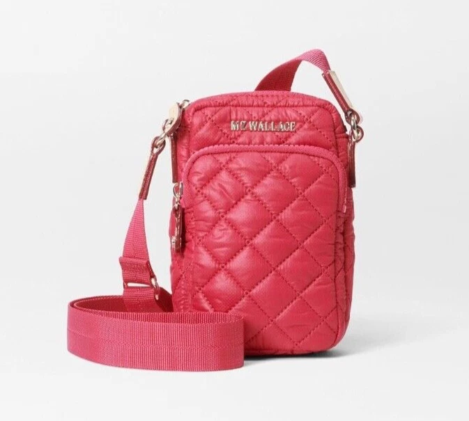 Shop MZ Wallace Micro Crosby Quilted Nylon Crossbody Bag