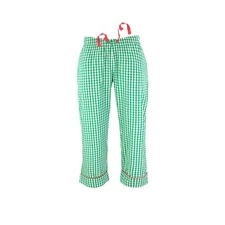 Ritzy Women's 3-Quarter Pajama Pants 100% Cotton Plaid Woven - G&W Checks