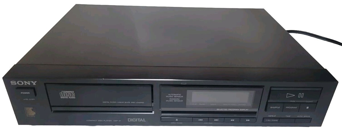 Sony CDP-21 Single Disc CD Compact Disc Player - Powers On - For