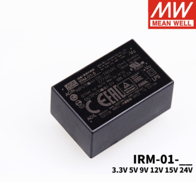 Mean Well IRM-01 switching power supply 3.3V5V9V12V24V pin type 1W AC-DC module