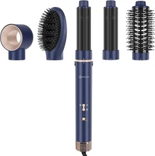 Ig Inglam MegaAir Styler, 5 in-1 Professional Hair Dryer Brush 110,000 PRM BLUE