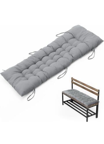 2 Seater Thick Cushion Pad Garden Bench Cotton Cushion Patio Swing Seat Pad