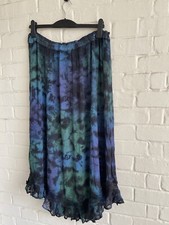 Gonna zingara Hony tie dye gonna lunga hippie donna ricamata arricciata taglia unica