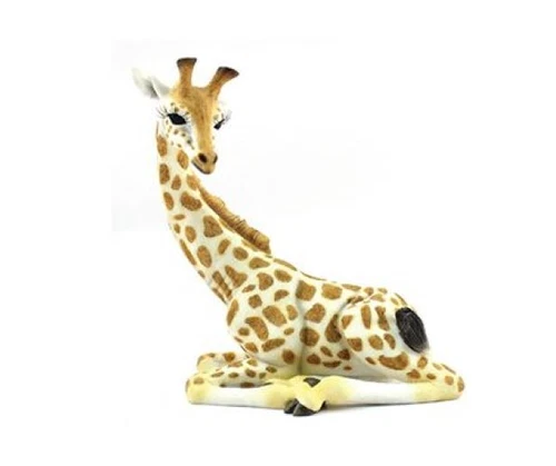 Sitting Giraffe Ornament Figurine Medium Figure Gift Present Giraffe Statue