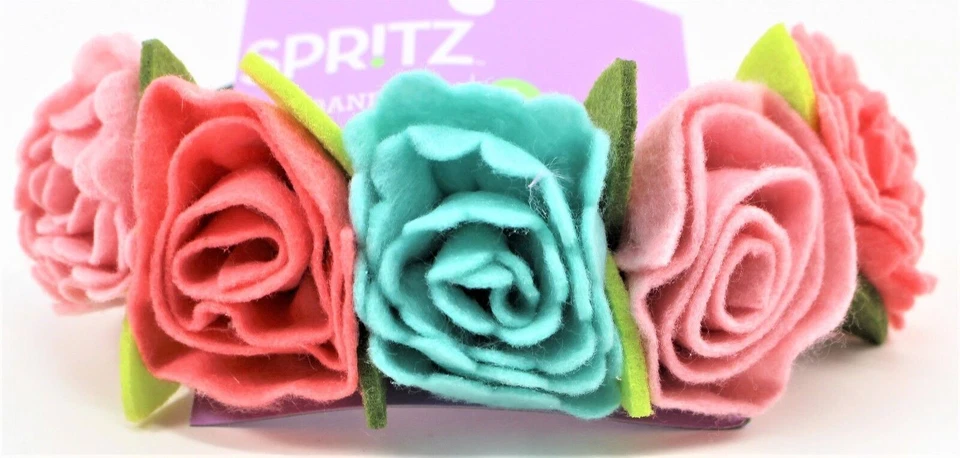 Лот из 2 девочек цветами голова группы цветами цветочный боппер новый Быстрая бесплатная доставка - Изображение 3 из 3