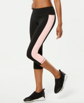 ライク Id Ideology Women's Essentials Colorblocked Cropped Leggings Size