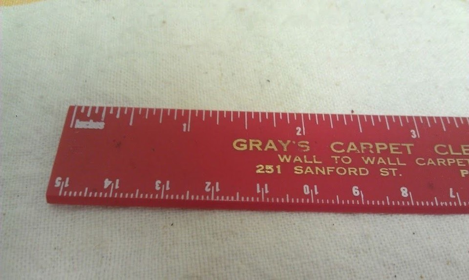 Vintage Gray's Carpet Cleaning Rochester NY Advertising Ruler LK! eBay