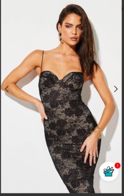 Nookie Elegant Lace Heaven MIDI Dress Nwt XS Party Cocktail Party Holiday  Dress | eBay