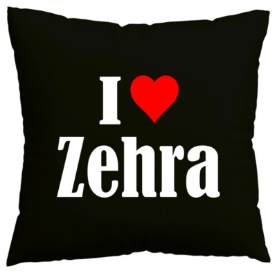 Kissenbezug I Love Zehra Ich liebe Zehra Schwarz 159667