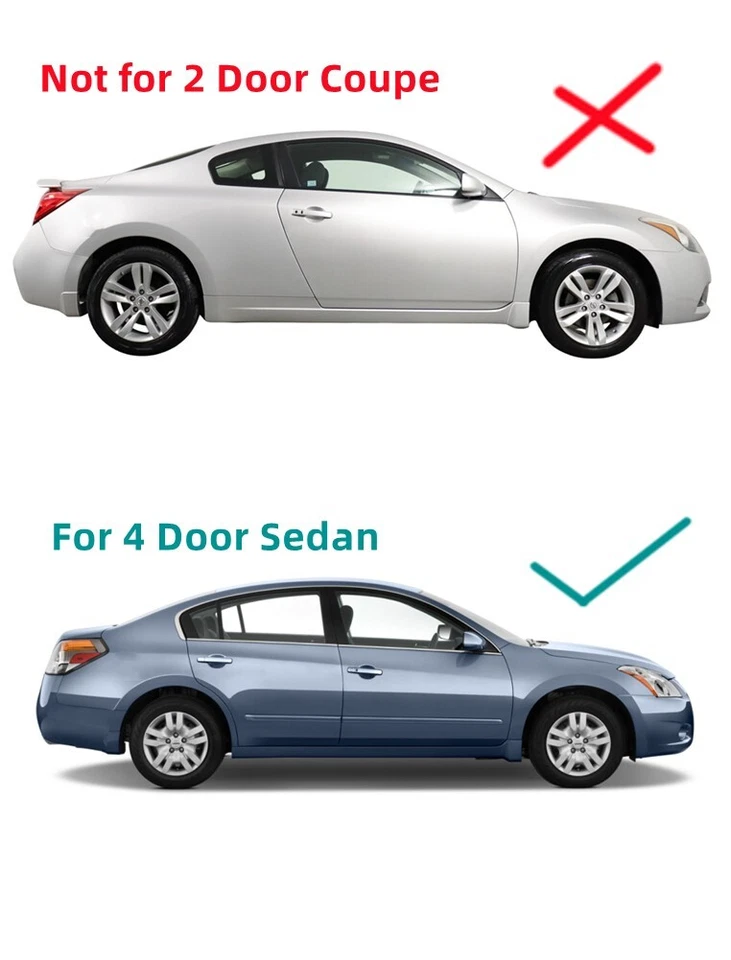 Heated Rear Window Back Glass For 2007-2012 Nissan Altima 4 Door Sedan Foto 3 de 3