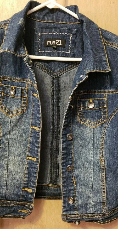 ABRIGO CHAQUETA VAQUERA JUNIOR RUE 21 NIÑAS--TALLA M--USADO Foto 3 de 4