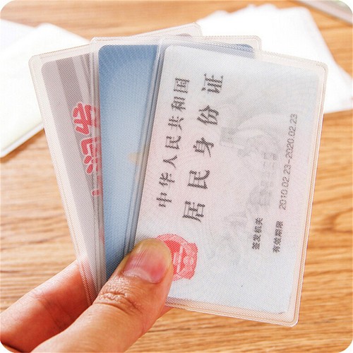 10X PVC Credit Card Holder Protect ID Card Business Card Cover Clear Froste CA - Picture 5 of 8
