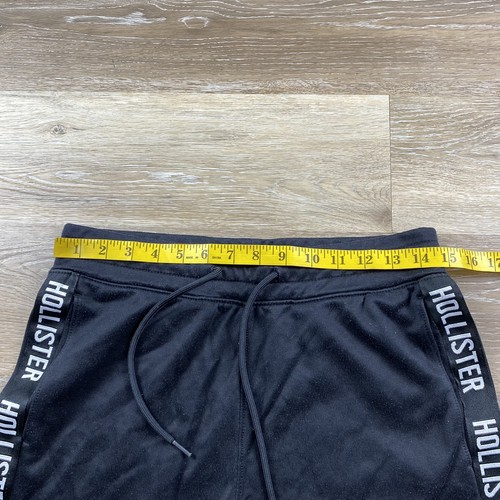 HOLLISTER Stretch Tie Waist High Rise Black Jogger Pants Women's Size XS - Picture 9 of 11