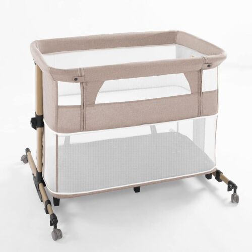 Baby Crib3 in 1 Baby Bassinet Bedside Crib Bedside Sleeper Adjustable Portable