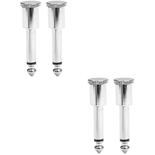 2 Pack Tappo D'argento Connettori Terminali Cavi Di Collegamento Del Pedale - Foto 5 di 12