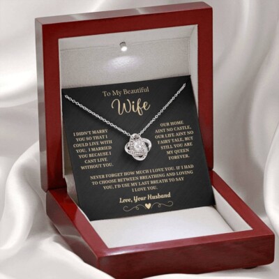 Gift For Wife, To My Wife Necklace, Gift For Her, Handmade Jewelry, Gift For Wom