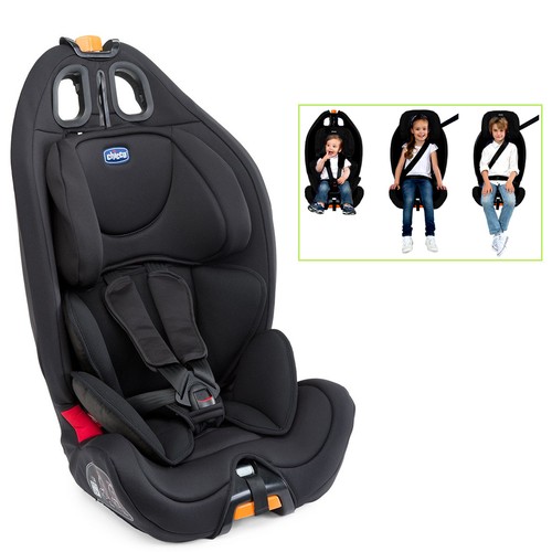 CHICCO BLACK GRO UP GROUP 123 BABY CAR SEAT RECLINING CHILDS BOOSTER