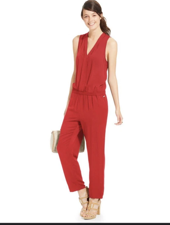 Tommy hilfiger sales red jumpsuit