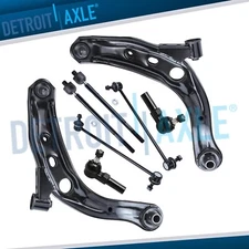 8pc Front Lower Control Arm Inner Outer Tierod Sway Bar for 2001-2006 Mazda MPV