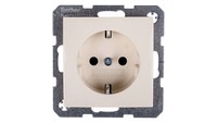 Berker/B.Quadrat Schuko-Steckdose 16A IP20 Creme GläNzend S.1 47438982 Steckdose