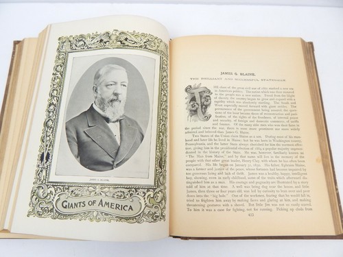 GIANTS OF THE REPUBLIC Book W.J. Holland NY 1895 Political Military More! - Picture 10 of 12