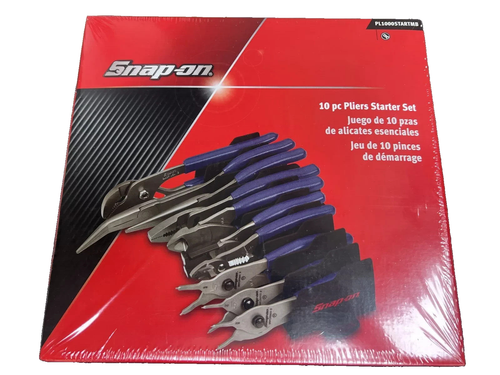 SNAP ON TOOL PL1000START MB 10pc Pliers Starter Set Needle Nose Cutters Crimper+ - Picture 7 of 13